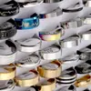 Explosión de tendencia de comercio exterior directa de fábrica 2.0 anillo mixto de acero inoxidable anillo mixto de titanio al contado venta al por mayor