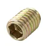 Tuercas de rosca interna y externa de aleación de zinc, zinc plateado de color, tuercas de agujero ciego, M8, para conexiones de muebles, tuercas de rosca interna y externa de alta resistencia