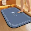Alfombrilla Ovalada Simple de Tierra de Diatomeas para Baño y Entrada de WC, Felpudo Absorbente de Agua Antideslizante para Entrada, Alfombrilla de Piso al por Mayor