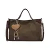 Bolsa de mão de camurça retrô de nicho para mulheres, início do outono de 2026, elegante e versátil, grande capacidade, bolsa de ombro para o dia a dia