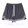 Shorts transfronteiriços masculinos de verão, calças largas, shorts esportivos para treino de basquete, colete, calças fitness masculinas, atacado