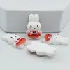 Dibujos Animados Lindo Conejo DIY Accesorios de Resina Pegamento de Crema Pasador Tocado Funda de Teléfono Móvil Taza de Agua Hebilla de Zapato Parche Material
