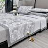 Juego de tres piezas de tapete jacquard de seda de hielo PE, tapete fresco de seda de hielo para verano, ropa de cama clase A para maternidad e infantil, textil para el hogar Nantong
