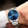 Fabricante Original Reloj de Calendario Simple para Hombre Reloj de Cuarzo con Escala Simple Moda Resistente al Agua Luminoso Correa de Acero Sólido