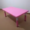 Mesa y silla de plástico ajustables para jardín de infantes mesa rectangular ajustable para aprendizaje infantil y silla mesa de juego y estudio ventas directas de fábrica