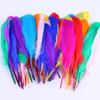 Colar com gola de ninho tingida com cor, acessórios para joias DIY, ninho de pena de pena de pena feito à mão, materiais educativos para educação infantil