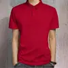 Camisa Polo de Solapa para Hombre Verano Color Sólido Camiseta de Manga Corta Holgada Casual de Negocios Moderna Camiseta Básica para Hombre