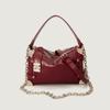 Bolso Cuadrado con Cadena Estilo Chanel para Mujer, Bolso de Mano Elegante, Bolso Boston Texturizado, Gran Capacidad, Bolso Cruzado de Piel Suave