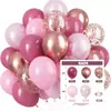 Set de 60 Globos de Látex Engrosados de 12 Pulgadas Color Morado Metálico Color Morandi Decoración para Fiesta de Cumpleaños Envío Gratis Transfronterizo