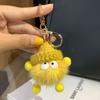 Pingente de Bola de Carvão Pequena Nova Bola de Pele Chaveiro Feito à Mão Brinquedo de Pelúcia Presente de Prêmio de Atividade Bonito Presente de Formatura