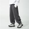 Roupas Infantis Haima 2026 Primavera e Outono Novo Estilo Calças Compridas Esportivas para Meninos com Costura Visível Estilo Coreano Calças de Moletom de Outono para Crianças Maiores Tecido Felpudo