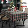 Estilo Navideño Vintage Cuadros Teñido en Hilo Cubierta de Mesa Rectangular para Comedor Toalla para Mesa de Café Rectangular Tela Larga Mantelería para Restaurante Procesamiento Personalización
