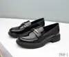 Zapatos mocasín negros al por mayor, marca OEM autorizada, estilo primavera y otoño, suela blanda, estilo británico, para madres