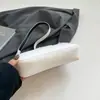 Elegante Bolso de Hombro con Decoración de Lazo Metálico - Bolso de Axila Negro Elegante de Piel Sintética para Ropa de Trabajo y Casual