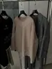 [Recomendación Destacada] Yuran 26 Nuevo Suéter de Punto Grueso con Textura de Lana de Cuello Redondo Oversize