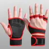 Luvas de ciclismo e fitness sem dedos, protetores de pulso antiderrapantes de silicone, luvas esportivas para treinamento com equipamentos, levantamento de peso, luvas respiráveis para atividades ao ar livre