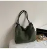 Bolso Tote Grande Casual y de Moda para Mujer 2025 Nuevo Estilo Coreano Casual Bolso de Hombro de Pana Diseño de Nicho Bolso para el Trabajo