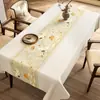Mantel Estilo Chino, Nuevo Estilo Chino, Impermeable, Resistente al Aceite, Lavable, Mantel Rectangular para Mesa de Comedor, Lujo Ligero, Sensación de Alta Gama, Mantel Modelo Nuevo 2024