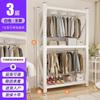 Fabricante Personalizado Guarda-Roupa Simples com Prateleiras Quarto de Aluguel Aberto Multicamadas Ajustável Armazenamento para Quarto Suporte de Chão para Roupas
