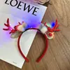2025 Año del Dragón Diadema Creativa Brillante Adorno para la Cabeza Día de Año Nuevo Fiesta de Nochevieja Actividad Joyería Roja Pinza para el Cabello para Niñas