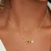 Colar Colar com Pingente de Letra A-Z Transfronteiriço Europeu e Americano, Colar de Letra Inicial da Moda, Joia Exquisita para Mulheres