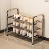 Zapatero de Acero Inoxidable Multicapa Entrada del Hogar Sin Instalación Estante de Almacenamiento Multifuncional Dormitorio Casa de Alquiler Zapatero Venta al por Mayor
