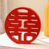 Jarrón de fruta roja de la suerte feliz, diseño de sala de compromiso, boda, regalo de inauguración de la casa, porche, mueble de TV, simulación