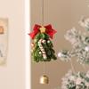 Guirlanda de Decoração de Natal Layout de Cena Decorações de Árvore de Natal Pingente de Anel de Rattan Pendurado na Porta 2025 Novo Galho Torcido