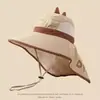 Sombrero para niños, capa de dinosaurio para niños, sombrero de pescador, sombrero de sol de ala ancha para niñas, sombrero de verano transpirable con protección solar para bebé