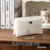 Portatarjetas de estilo japonés de doble capa de PVC con broches de presión desmontables para guardar tarjetas pequeñas, polaroids, identificaciones y monedas