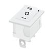 Interruptor Ioii de 3 Pinos e 3 Velocidades em Forma de Barco Kcd1 Branco Interruptor para Ventilador Elétrico Certificado KC Coreano 6A Tomada de Alimentação