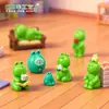 Micro-paisagem Fofa Lendo Comendo Sapo Japonês Boneco Fofo Grânulos Boneca Casa de Bonecas DIY Acessórios Decorativos Pequenos Enfeites