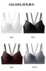 Sujetador de belleza sexy de comercio exterior transfronterizo, con copas de látex integradas, espalda alta en forma de U, sujetador cómodo de realce y push-up