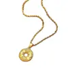 Colar Pingente Ruyi da Paz em Ouro Puro 24 Quilates Tradicional, Simbolizando Paz, Alegria e Prosperidade no Novo Estilo Chinês