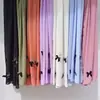Nuevo Pañuelo con Lazo Hecho a Mano de Chifón Perlado con Pedrería para Bufanda de Gasa de Minorías Étnicas Pañuelo para la Cabeza Chal