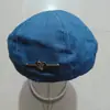 Boina de Brim Azul Lavado em Formato de Coração para Mulheres, Chapéu Octogonal Fino e Respirável de Pintor para Verão, Circunferência da Cabeça Grande, Chapéu Pequeno para Afinar o Rosto