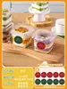 Caja para Pastel Caja de Empaque Pequeña Tiramisú Mousse Postre Desechable Para Llevar Crema Cuadrada Frasco Transparente Popular en Línea