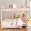 Funda de edredón simple de algodón puro Juego de seis piezas para cama de estudiante Funda de edredón a cuadros de algodón puro Sábana Juego de tres piezas para dormitorio Textiles para el hogar Nantong