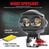 Holofote de pássaro d'água externo para motocicleta led amarelo branco pavimentação carro elétrico luz dianteira super brilhante auxiliar mini luz de condução