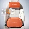 Juego de Reposacabezas, Almohada Cervical y Soporte Lumbar para Coche, Soporte Ergonómico para Cuello y Cintura de Cuero Nappa, Cojín Transpirable, Adecuado para Todas las Estaciones
