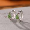 Nuevos pendientes de calabaza de seda Fu Lu, pendientes con diseño de nicho y hebilla para la oreja para mujer, pendientes de estilo nacional de alta calidad, joyería para la oreja