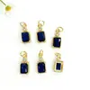 Piedra Cúbica de Zirconia Geométrica Colorida Rectangular Colgante Joyería Pulsera Collar Pendientes Colgante Accesorios DIY Materiales de Producción