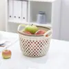 Cesta de Almacenamiento Redonda Hueca para Artículos Varios, Cesta de Almacenamiento para Artículos de Limpieza del Hogar, Cesta para Ropa Sucia, Fabricante de Cestas de Almacenamiento de Mimbre de Plástico