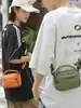Xiaozhong Bolsa Transversal Leve Cor Sólida Pequena Quadrada Nova Bolsa de Ombro Estilo Japonês Estudante Grande Capacidade Bolsa para Celular de Commuter Tendência