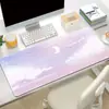 Mouse pad de animação de desenho animado paisagem pintura a óleo pad para teclado de computador espessado atacado transfronteiriço tapete de mesa grande transfronteiriço