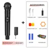 Kit de Microfone Sem Fio Transfronteiriço com Dois Microfones de Mão 58 para Conferência, Amplificador, Transmissão Ao Vivo, Ktv, Palco, Karaokê e Streaming Ao Vivo