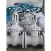 Válvula Gaveta Flangeada de Aço Fundido Z41H-16C/25C Válvula Gaveta Manual Válvula para Vapor de Alta Temperatura Água Haste Ascendente Cinza Claro