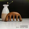 Fabricante de Pente de Massagem Meridianos de Sândalo Verde Venda Direta Atacado Pente de Cinco Dentes Cabeça Gua Sha de Pontos de Acupuntura Universal