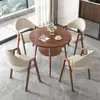 Juego de mesa y sillas de recepción y negociación de estilo minimalista nórdico para tiendas de té de leche y cafeterías, apartamentos y bed & breakfasts, mesa de comedor, mesa redonda pequeña para balcón