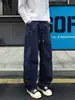 Colección Otoño 2026: Pantalones de lona de algodón puro de peso pesado lavados, tallas M-5XL, GK261001 - Especial P48